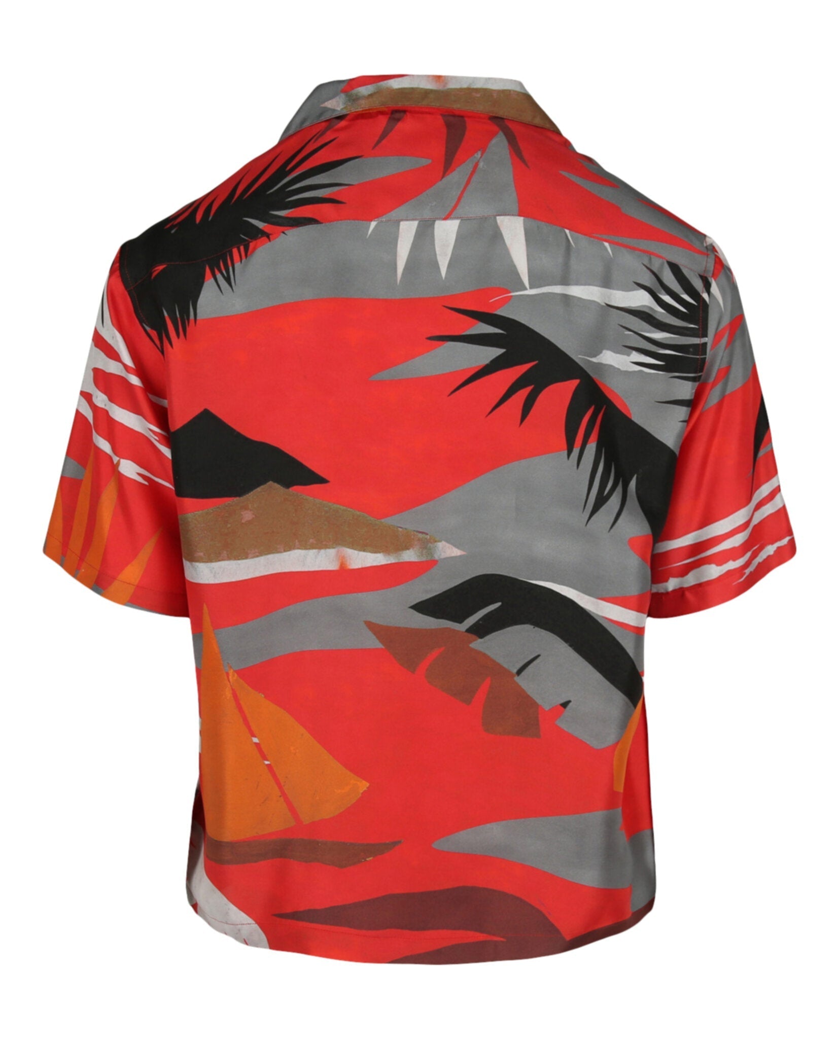 Palm Angels Hawaiian Bowling Shirt Short Sleeves - Tophatter Daily Deals