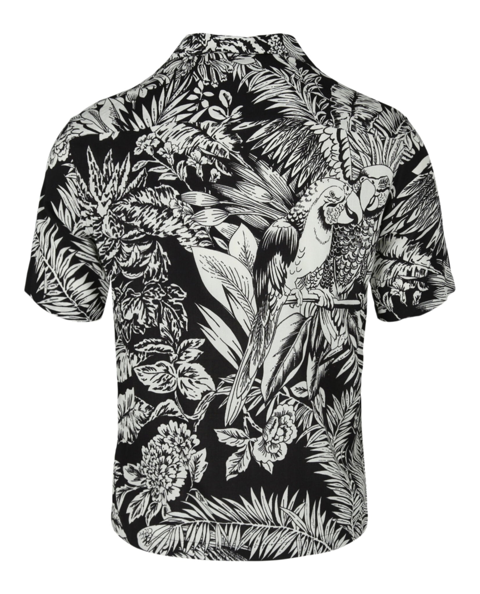 Palm Angels Jungle Palms Bowling Shirt Short Sleeves - Tophatter Daily Deals