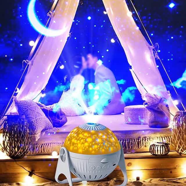 Galaxy Projection Night Lamp Indoor Lighting - Tophatter Daily Deals
