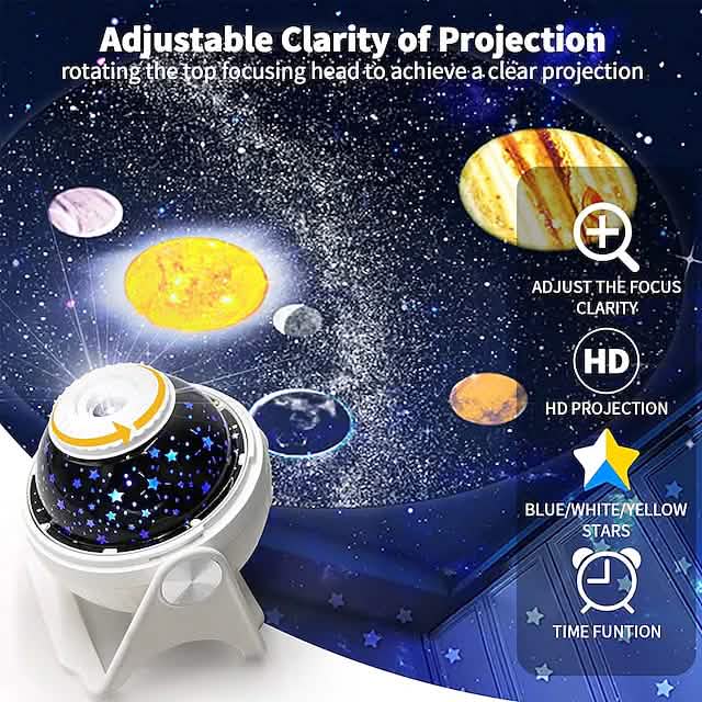 Galaxy Projection Night Lamp Indoor Lighting - Tophatter Daily Deals