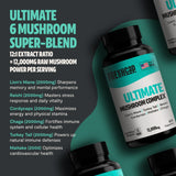 Organic Mushroom Complex Supplement Capsules Health & Wellness - Tophatter Daily Deals