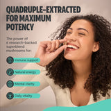 Organic Mushroom Complex Supplement Capsules Health & Wellness - Tophatter Daily Deals