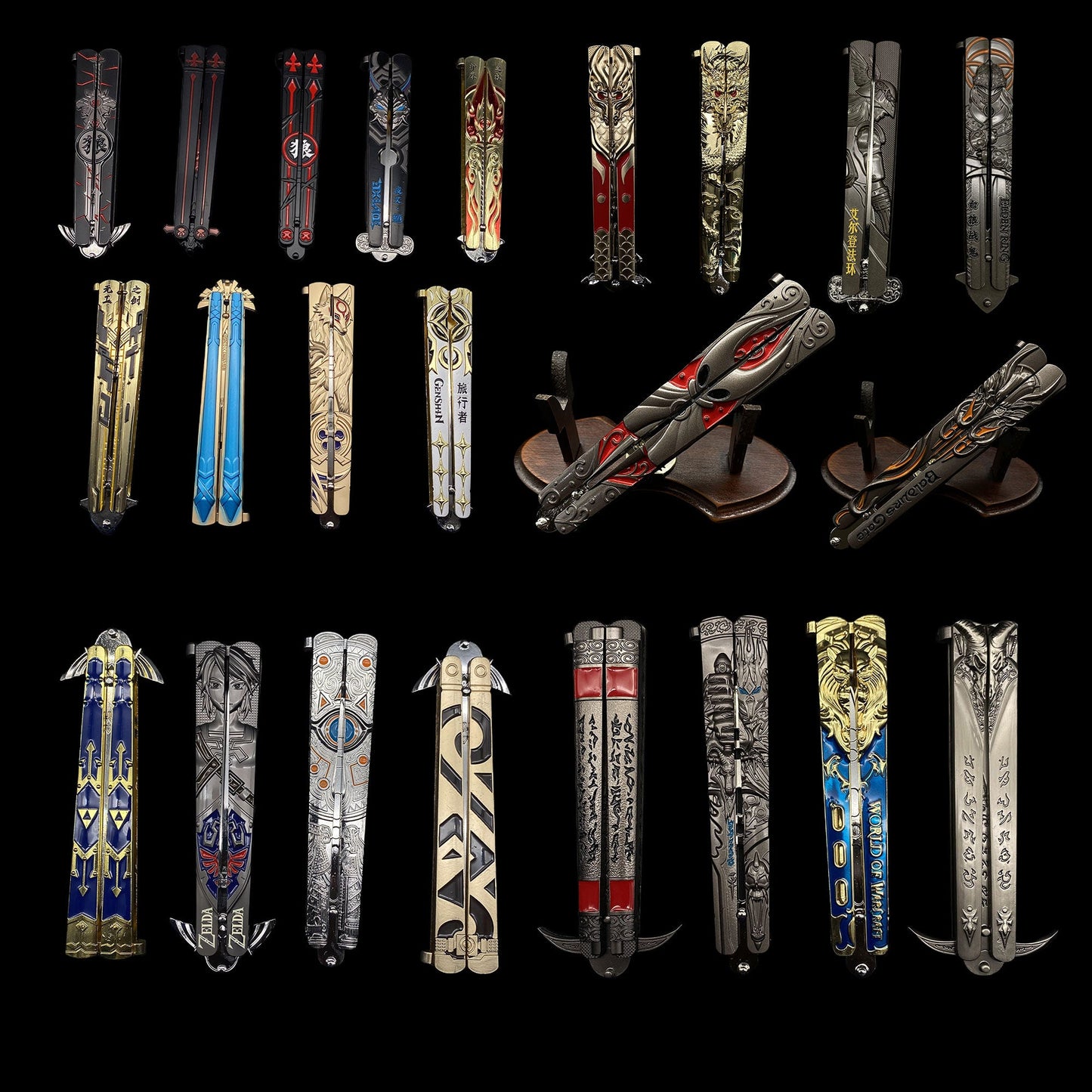ACG Balisong Fan Arts Mystery Prize Pack Ultimate 20 Random Balisongs - Tophatter Daily Deals