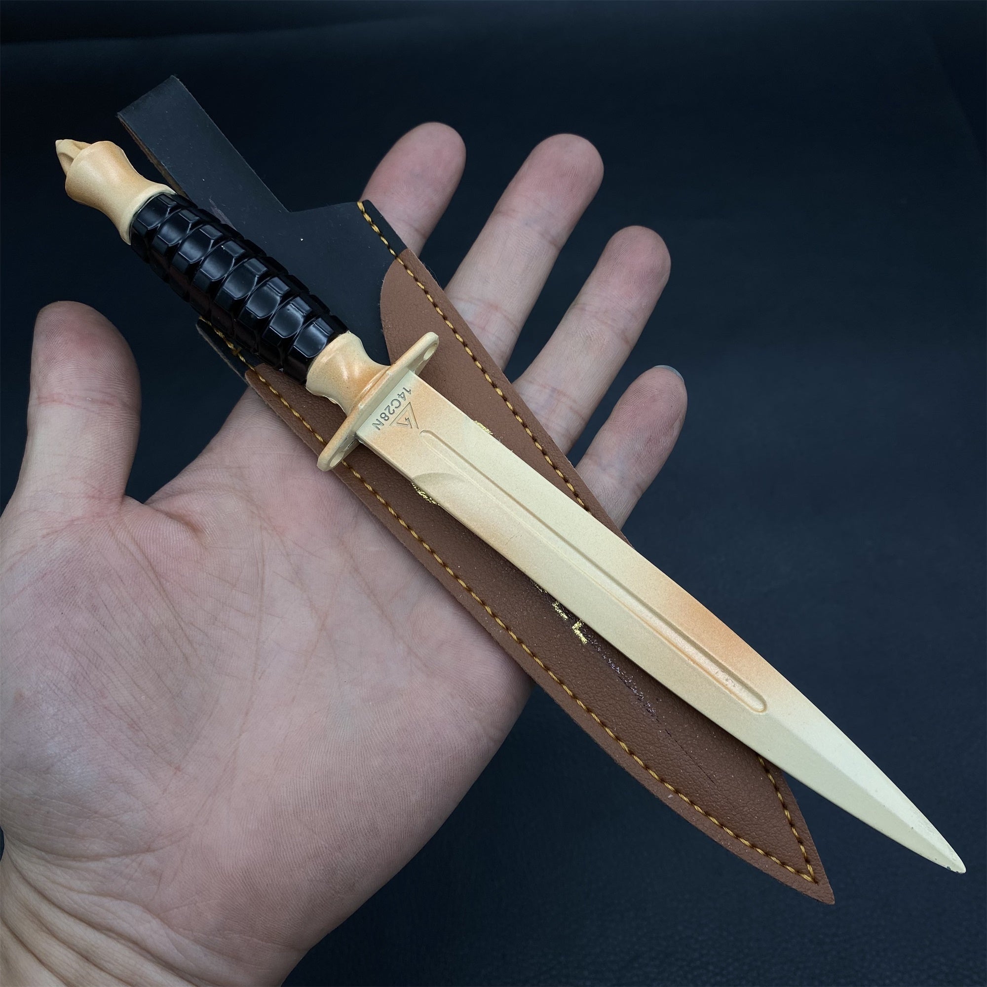 Delta Force Game Knife Metal Props For Collection lack Hawk Knife - Tophatter Daily Deals