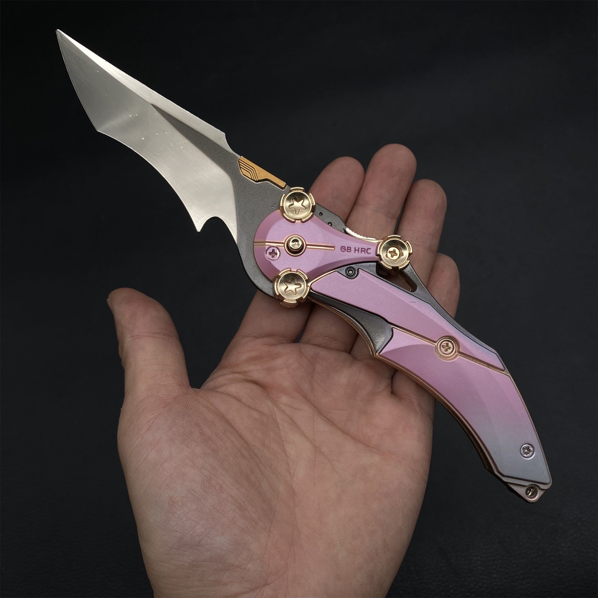 Delta Force Game Knife Metal Props For Collection Mercy Knife Pink - Tophatter Daily Deals