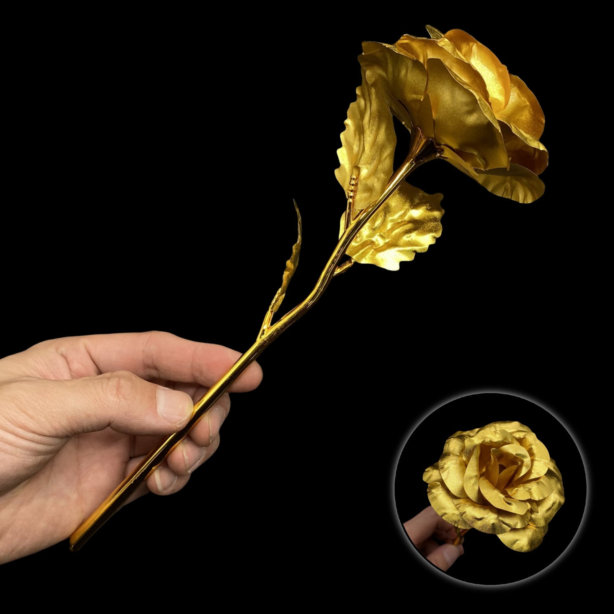 Delta Force Game Knife Metal Props For Collection Gold Rose Flower - Tophatter Daily Deals