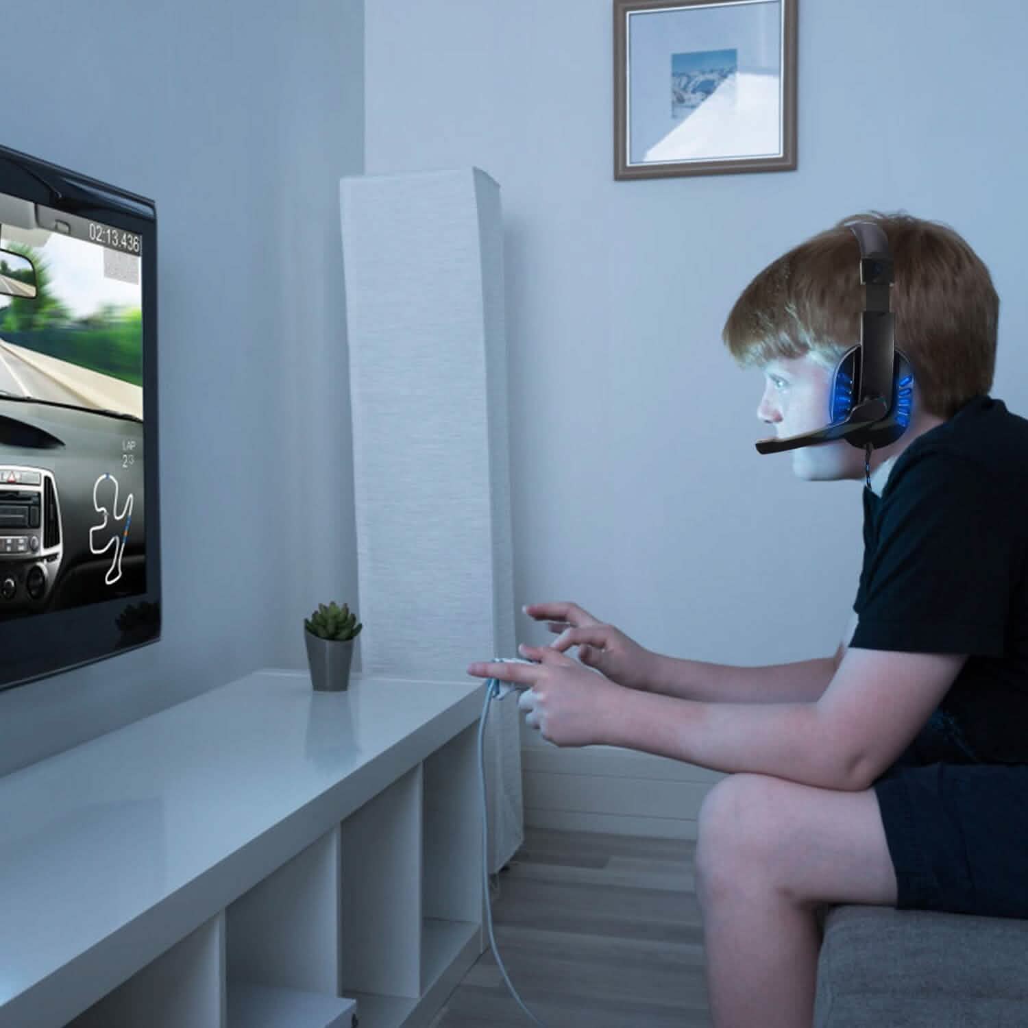 Gaming Headsets Stereo Noise Isolation Over Ear Headphone with LED Light Headphones - Tophatter Daily Deals