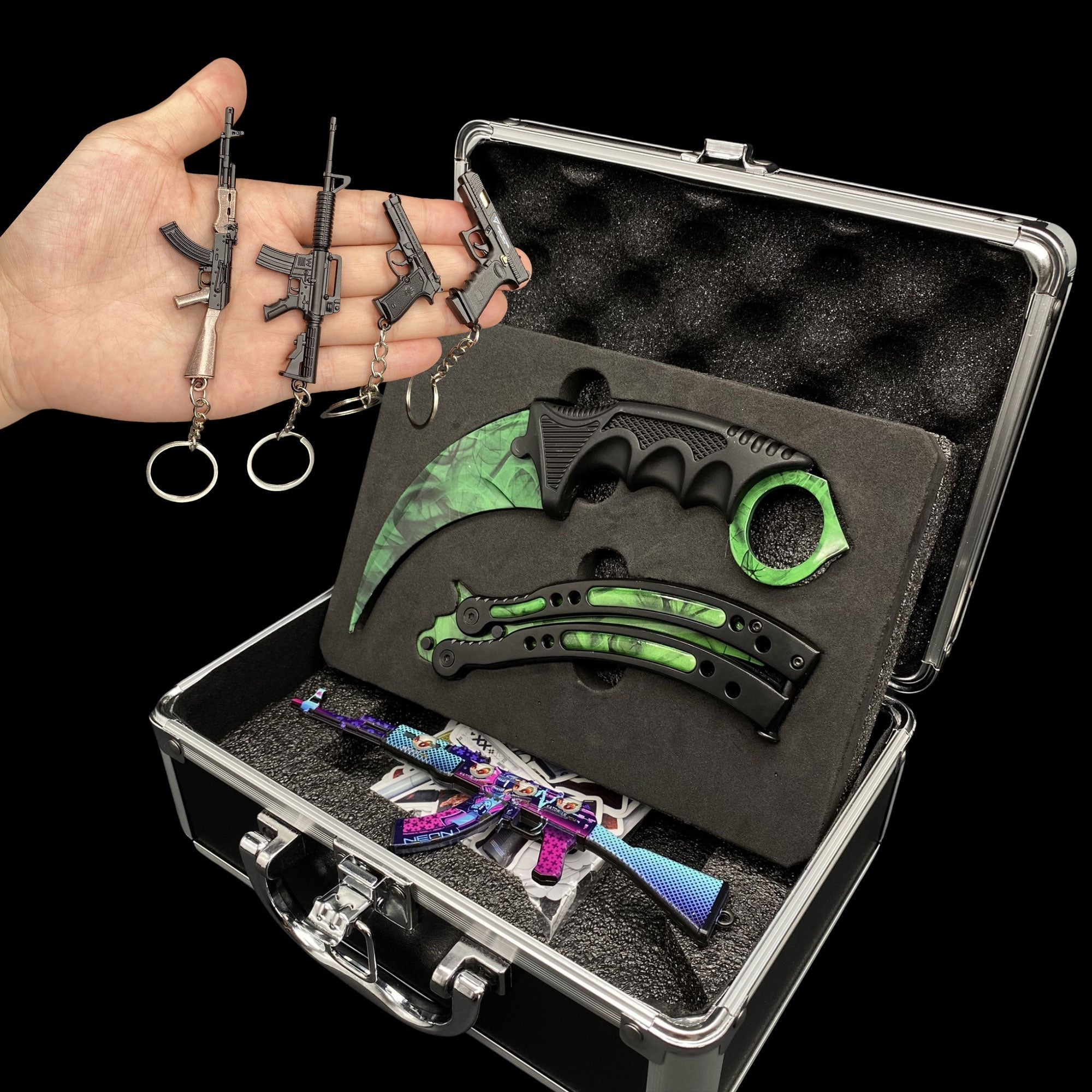 CSGO Mystery Box IRL Rare Skin Knife High End Aluminum Alloy Gift Box - Tophatter Daily Deals