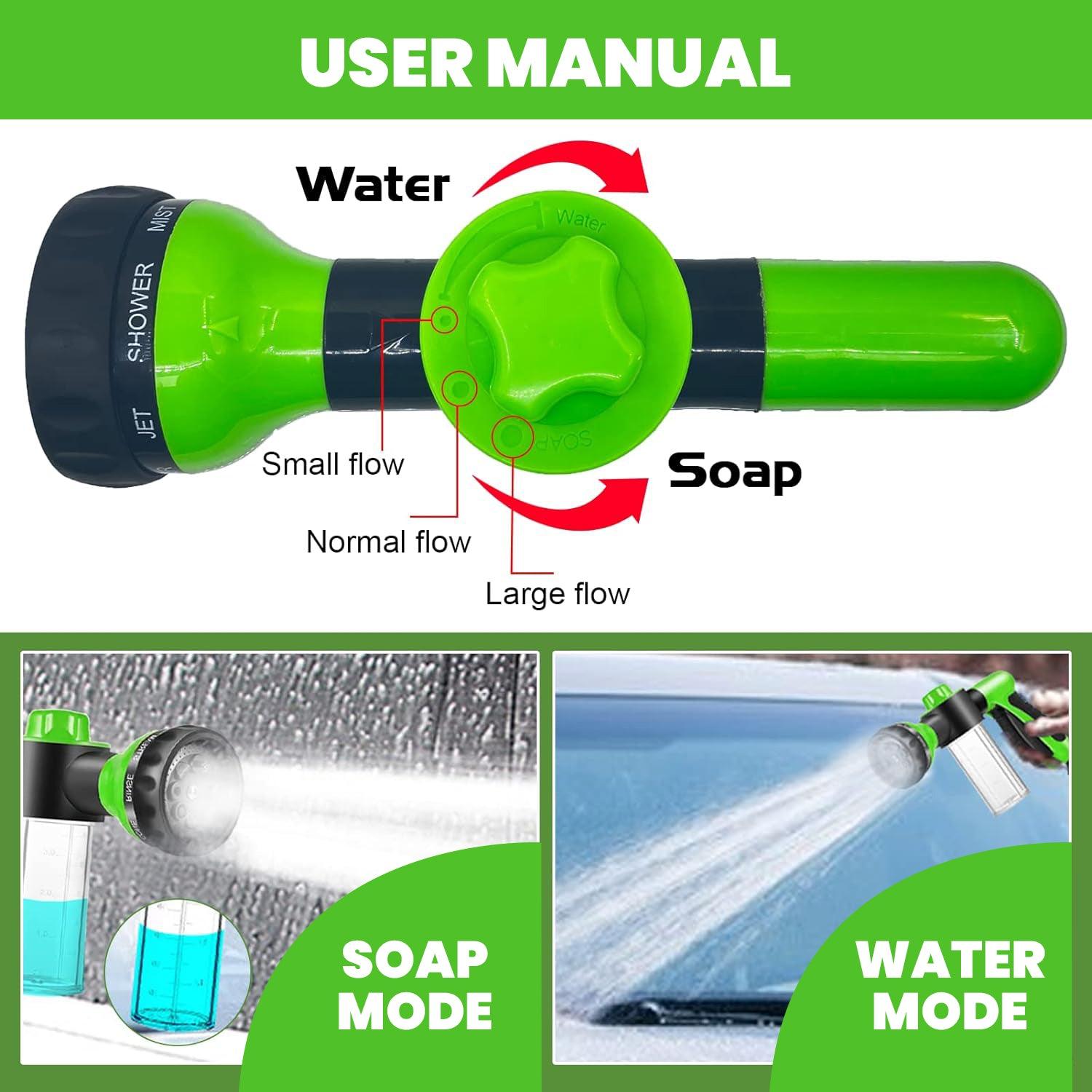 Water Hose With Nozzle - High Pressure Sprayer Nozzle Hose Horse/dog Shower Gun Adjustable Shampoo Spray Outdoor Recreation - Tophatter Daily Deals