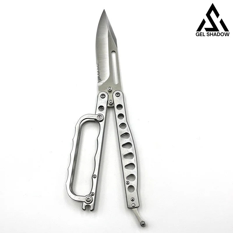 Gargantuan C29 Butterfly Knife-GS150 BRASSKNUCKLE - Tophatter Daily Deals