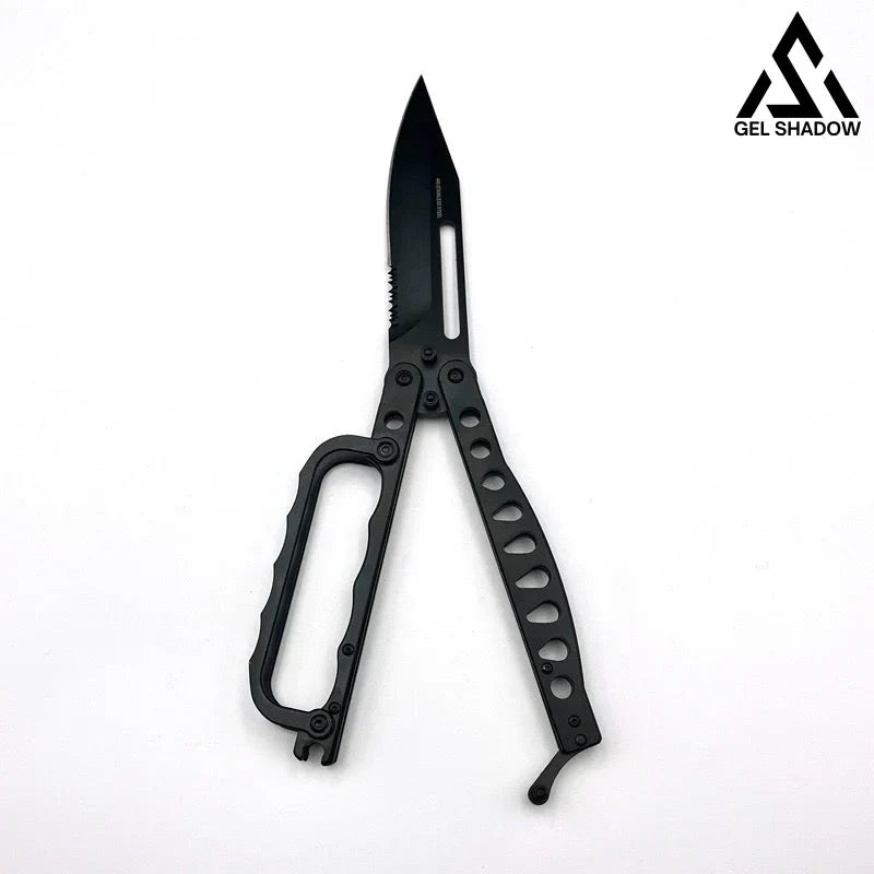 Gargantuan C29 Butterfly Knife-GS150 BRASSKNUCKLE - Tophatter Daily Deals