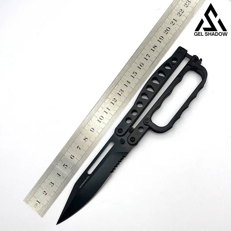 Gargantuan C29 Butterfly Knife-GS150 BRASSKNUCKLE - Tophatter Daily Deals