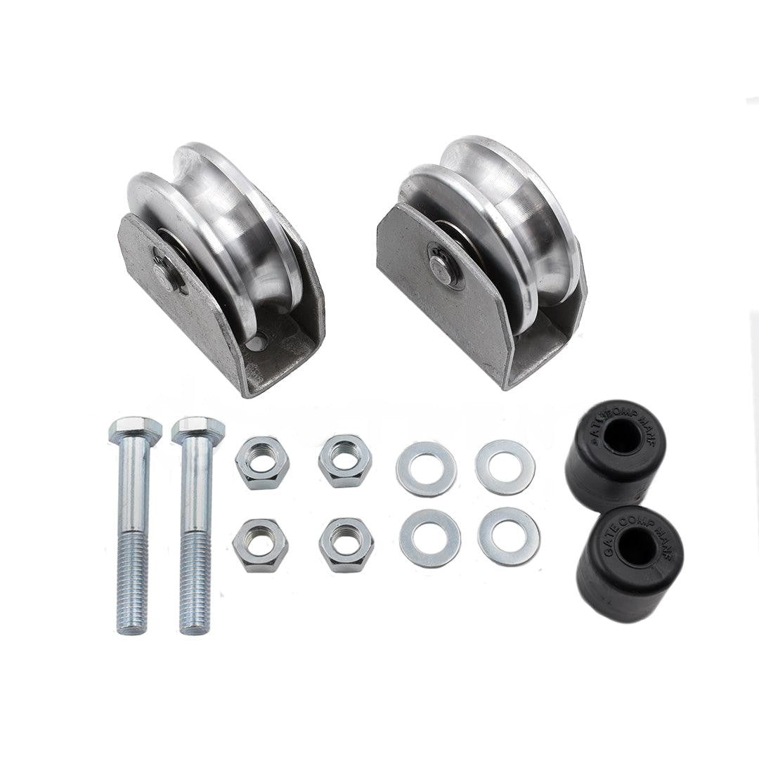 GATE WHEEL KIT U PROFILE - 80MM - Tophatter's Army Deals AUTOMATION - Tophatter Daily Deals