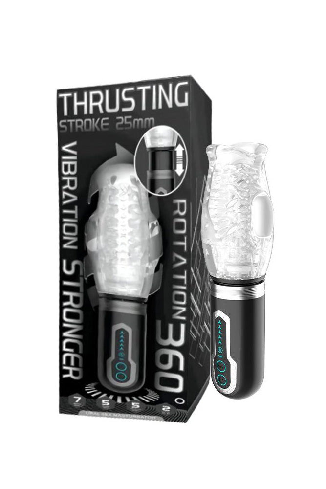 Gawk Gawk 12,000 - Thrusting, Vibrating & Rotating Male Stroker Sex Toy - Tophatter Daily Deals
