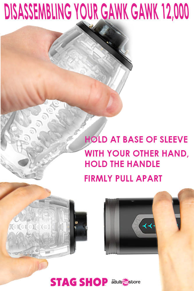 Gawk Gawk 12,000 - Thrusting, Vibrating & Rotating Male Stroker Sex Toy - Tophatter Daily Deals