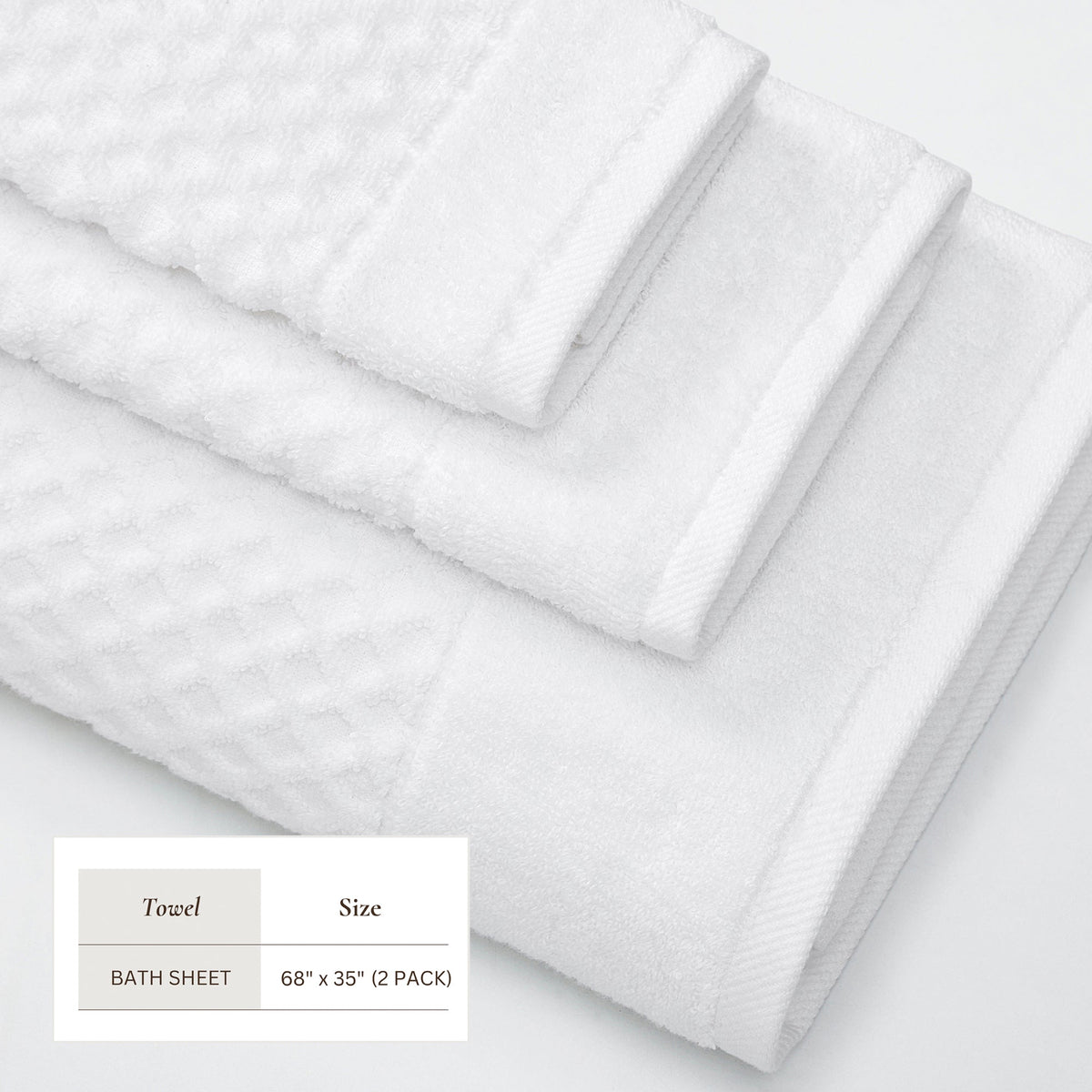 Cotton Diamond Waffle Weave Bath Towel Set - Grayson Collection Bath - Tophatter Daily Deals