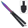 Titanium Dark Chronicle Butterfly Knife Collectible Weapons - Tophatter Daily Deals