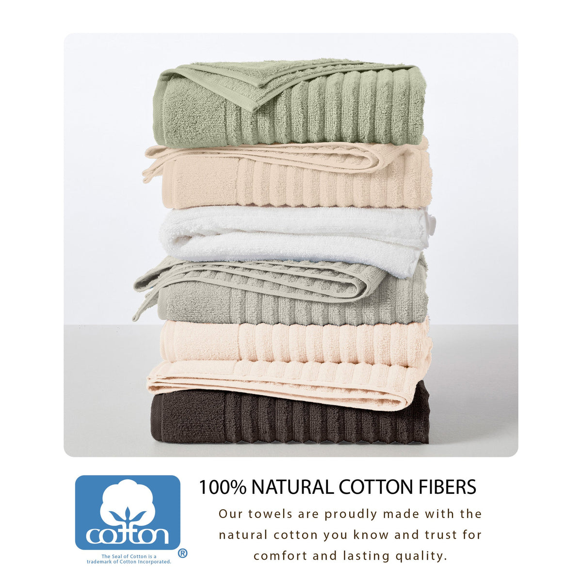 Luxury Combed Cotton Bath Towel Set - Karina Collection Bath - Tophatter Daily Deals