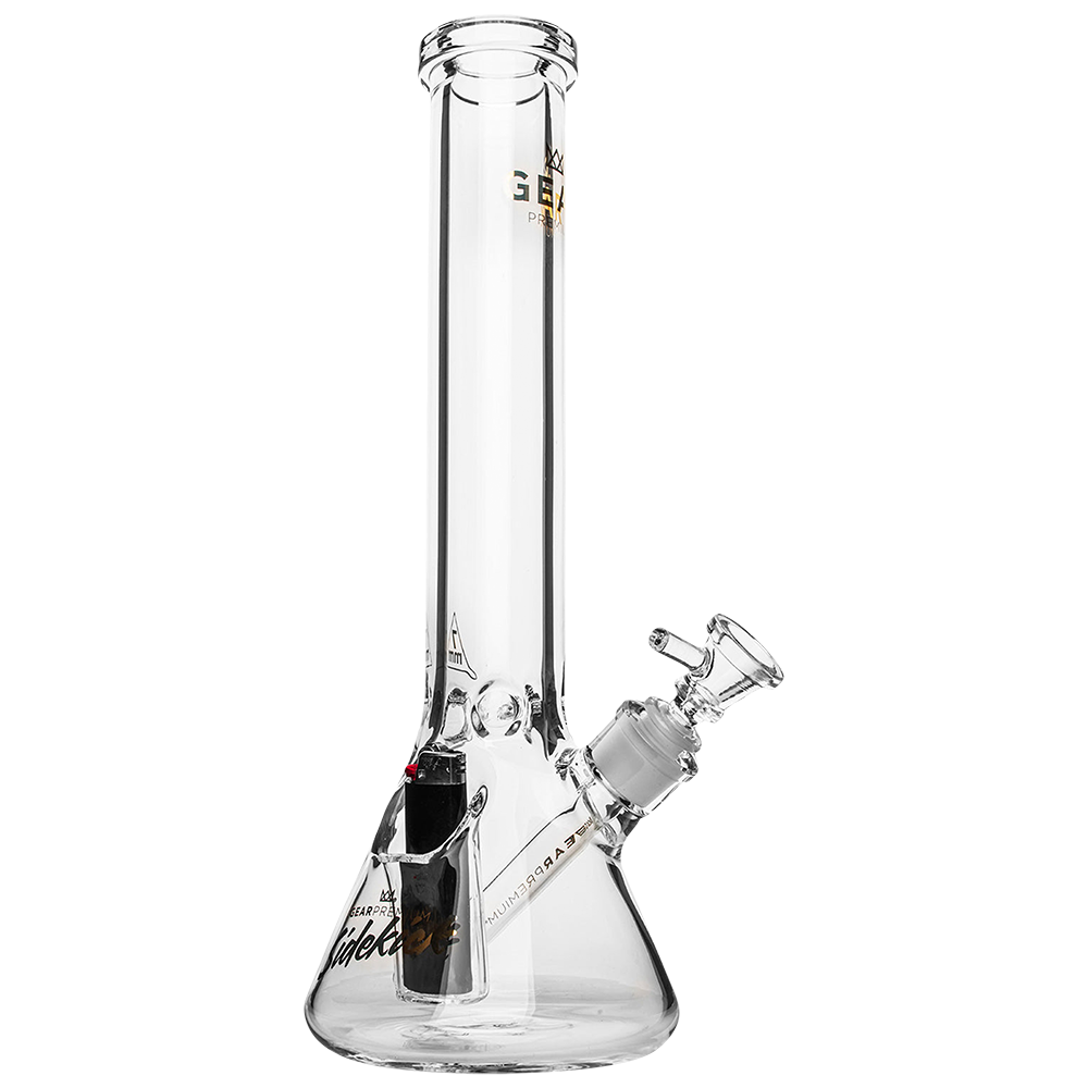 Gear Premium Sidekick Beaker Bong Transparent Clear Glass Bongs - Tophatter Daily Deals