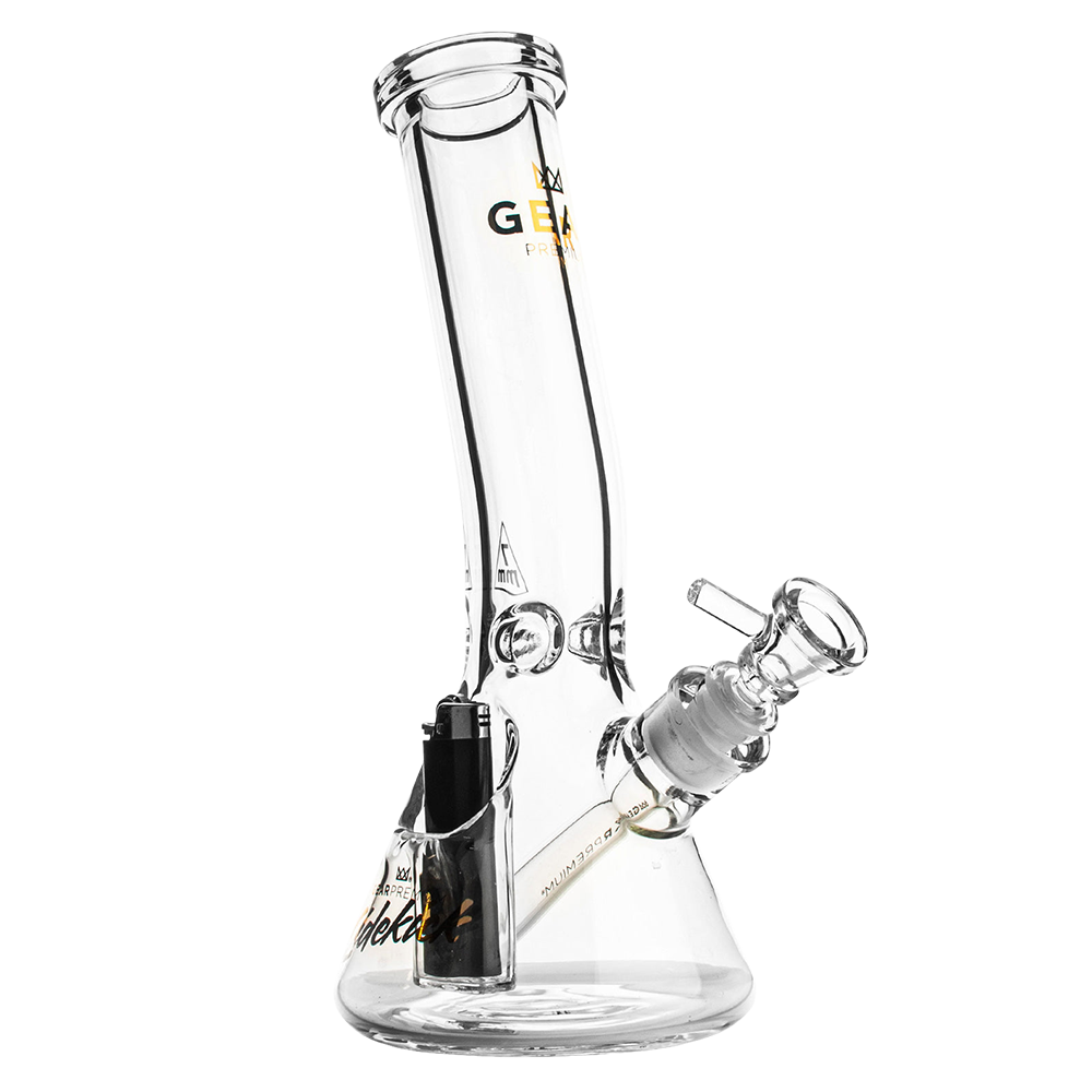 Gear Premium Sidekick Laid Back Beaker Bong Transparent Clear Glass Bongs - Tophatter Daily Deals