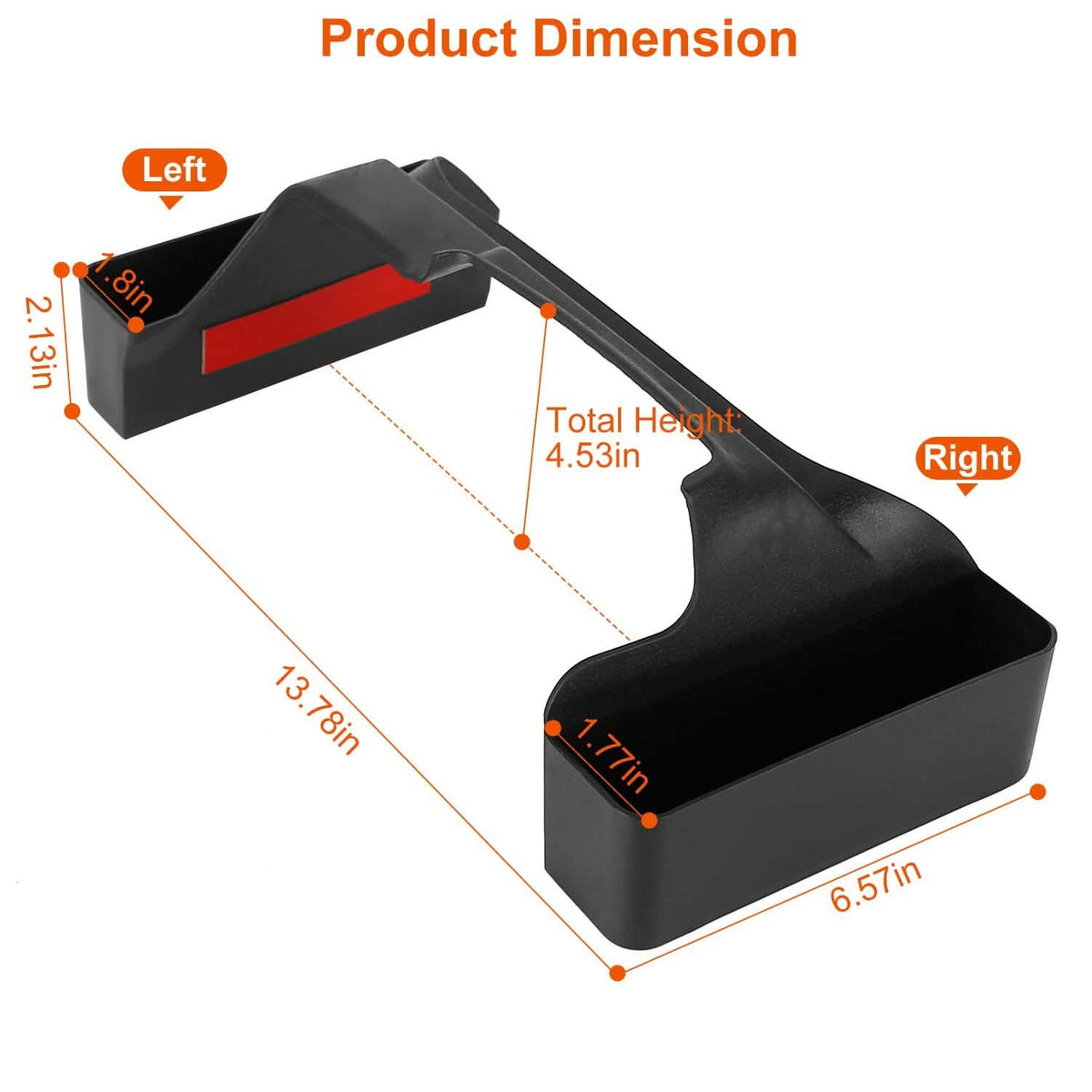 Gear Shift Console Side Tray Automotive - Tophatter Daily Deals