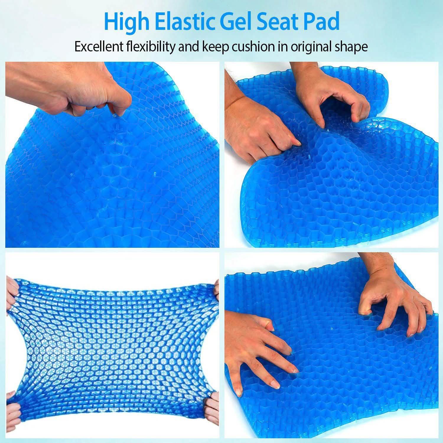 Gel Seat Cushion Non-Slip Breathable Honeycomb Sitting Cushion Health & Wellness - Tophatter Daily Deals
