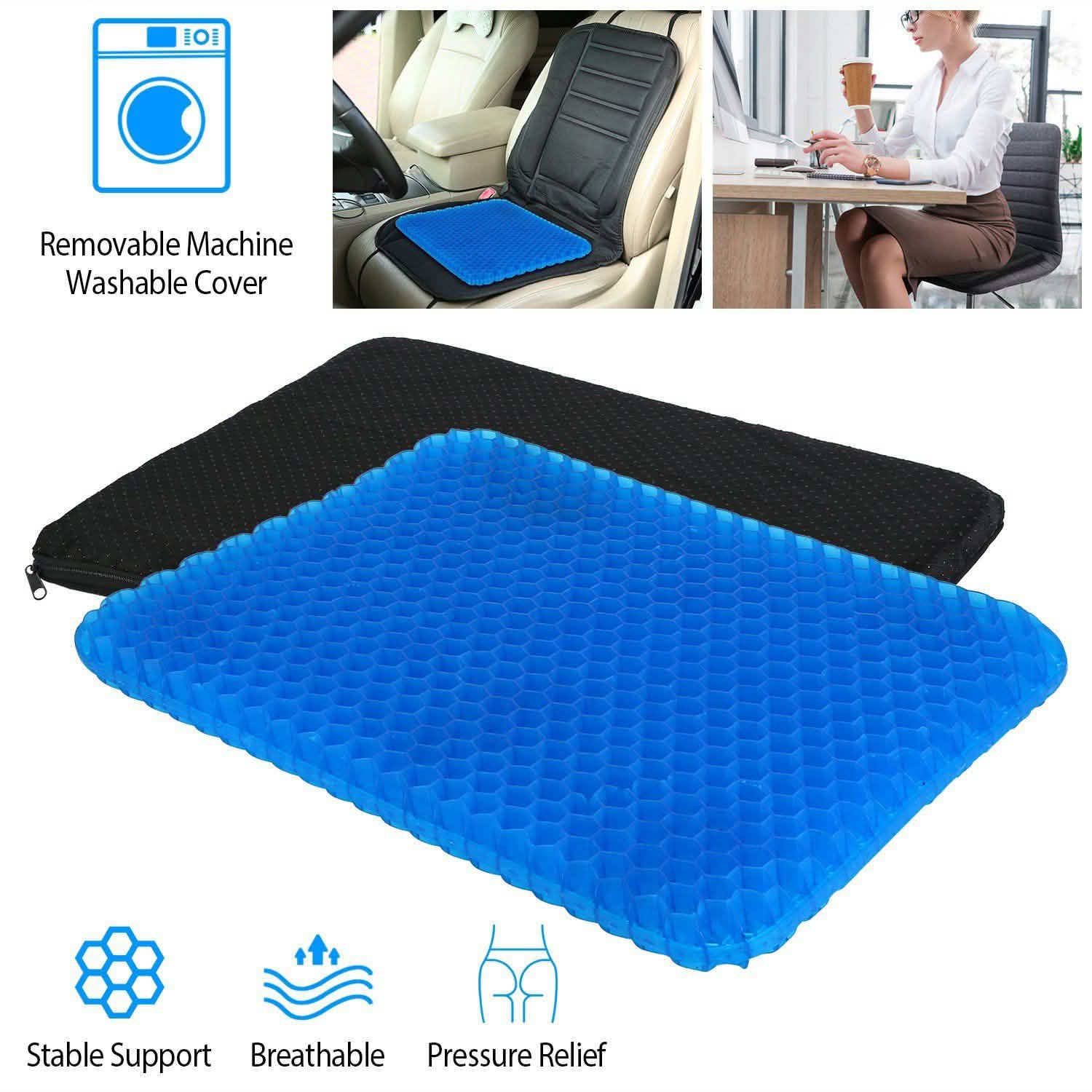 Gel Seat Cushion Non-Slip Breathable Honeycomb Sitting Cushion Health & Wellness - Tophatter Daily Deals