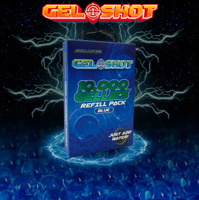 GEL SHOT GELLIES REFILL PACK BLUE 10000s - Tophatter's Army Deals PAINTBALL - Tophatter Daily Deals