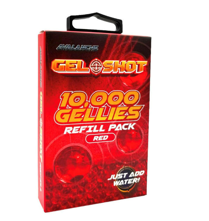 GEL SHOT GELLIES REFILL PACK RED 10000s - Tophatter's Army Deals PAINTBALL - Tophatter Daily Deals