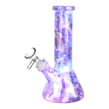 Gemstone Glass Beaker Bong Amethyst Purple Bongs - Tophatter Daily Deals