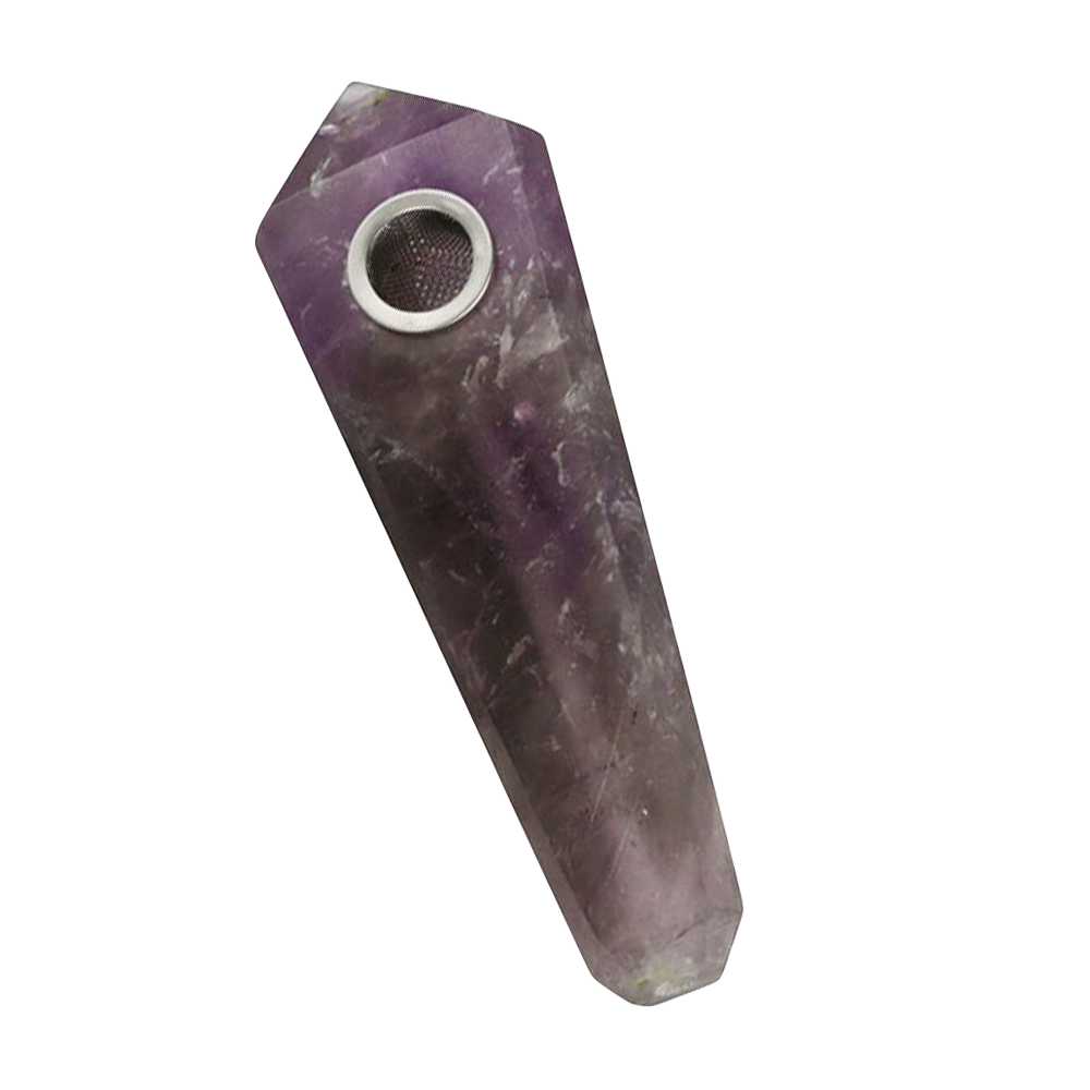 Gemstone Hand Pipe Amethyst Hand Pipes - Tophatter Daily Deals