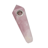 Gemstone Hand Pipe Rose Quartz Hand Pipes - Tophatter Daily Deals