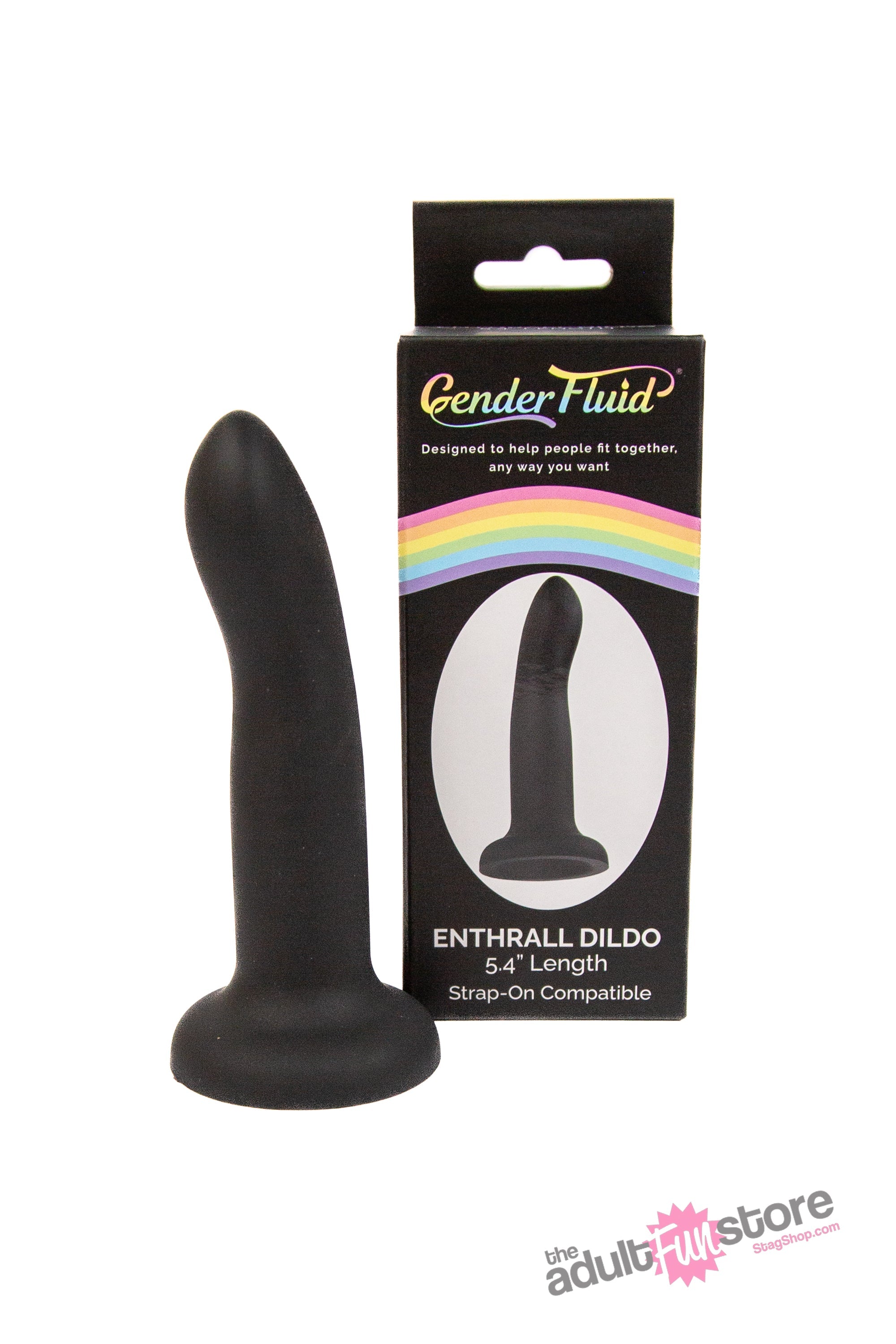 Shibari - Gender Fluid - Enthrall 5.4" Dildo - Black Sex Toy - Tophatter Daily Deals