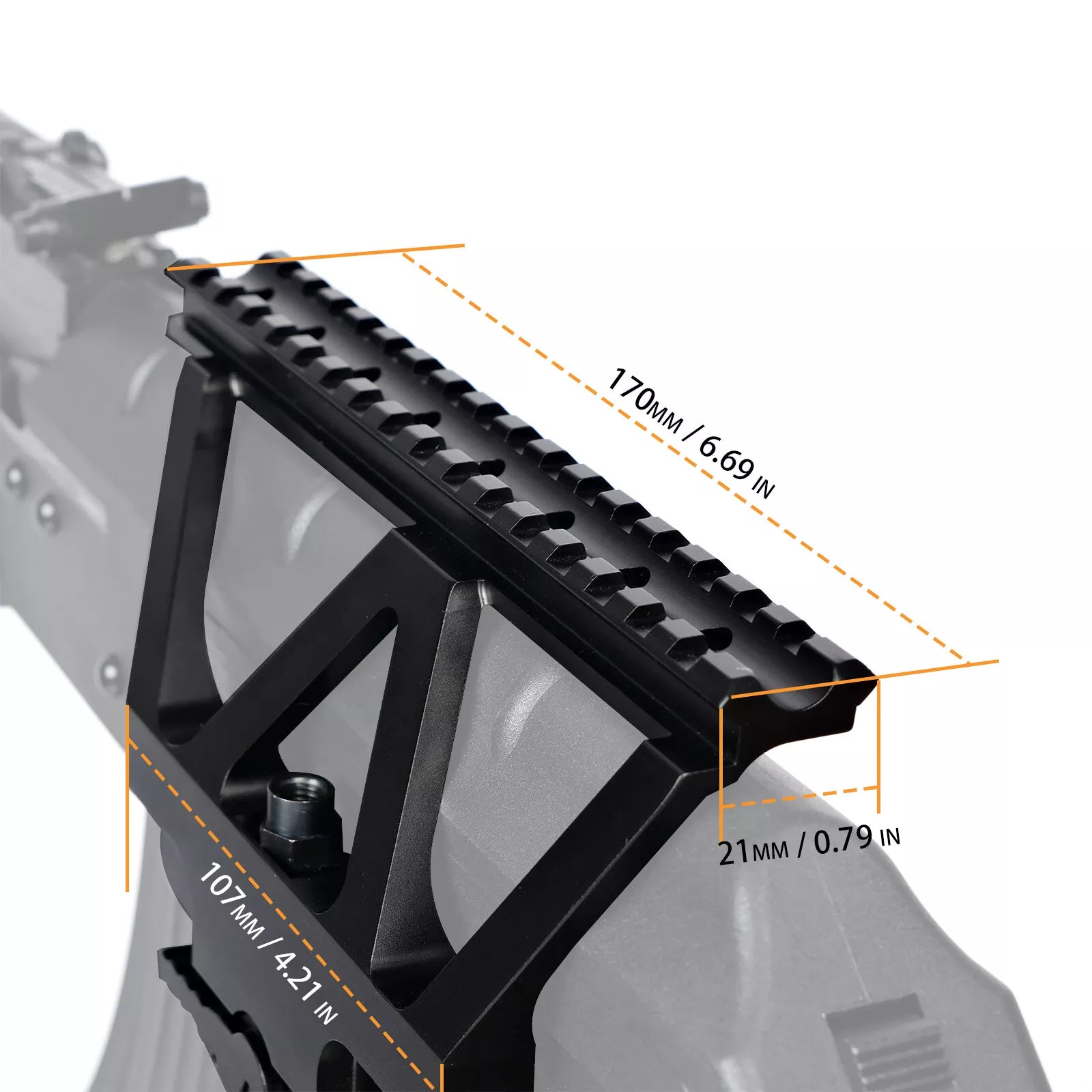 GENERIC AK/AKM SIDE MOUNTING PLATE, WEAVER RAIL - Tophatter's Army Deals OPTICS & SCOPES - Tophatter Daily Deals