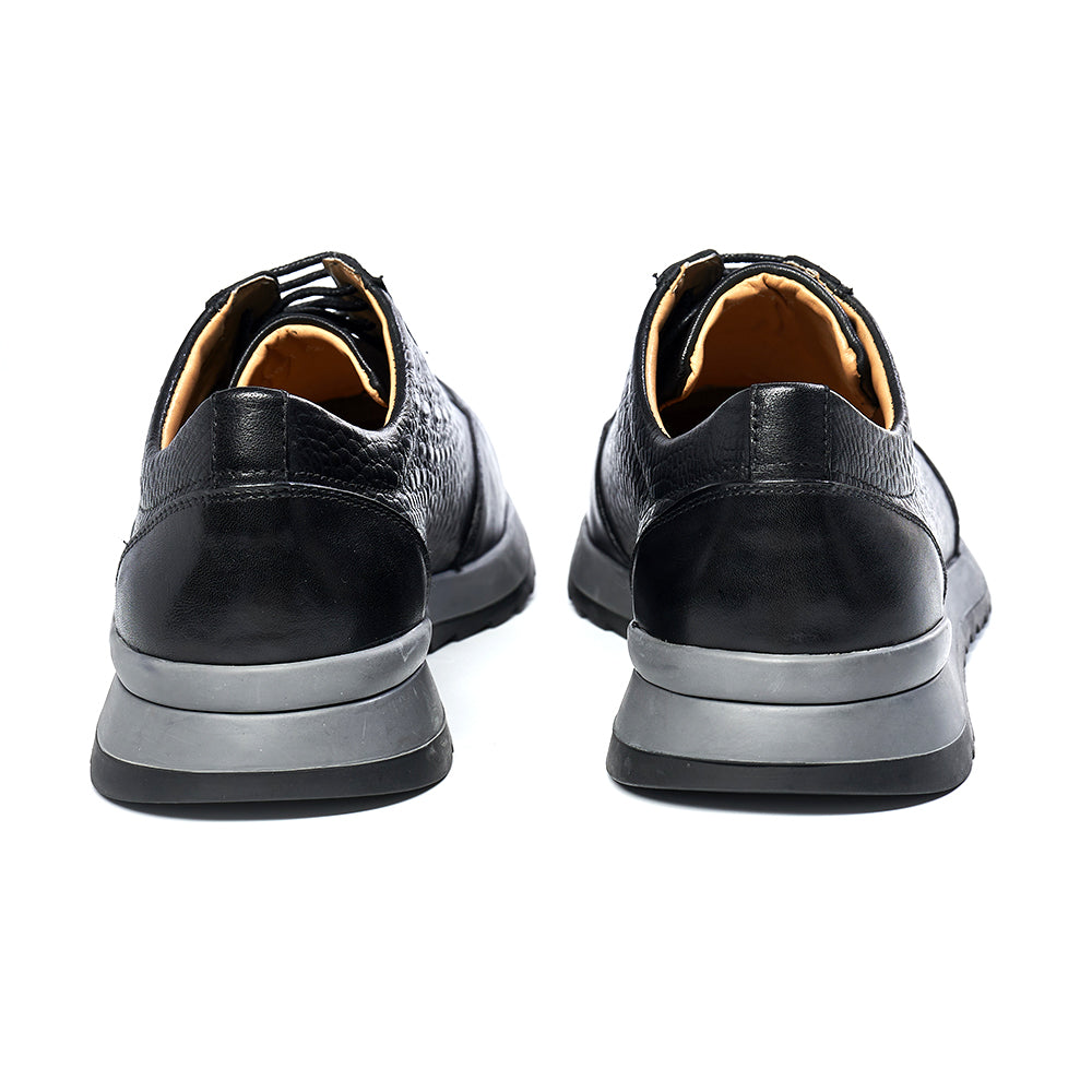 Genuine Cow Leather Mens Casual Sneaker Leather Shoes - Tophatter Daily Deals