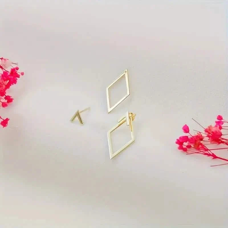 Geometric Stud Earrings Earrings - Tophatter Daily Deals