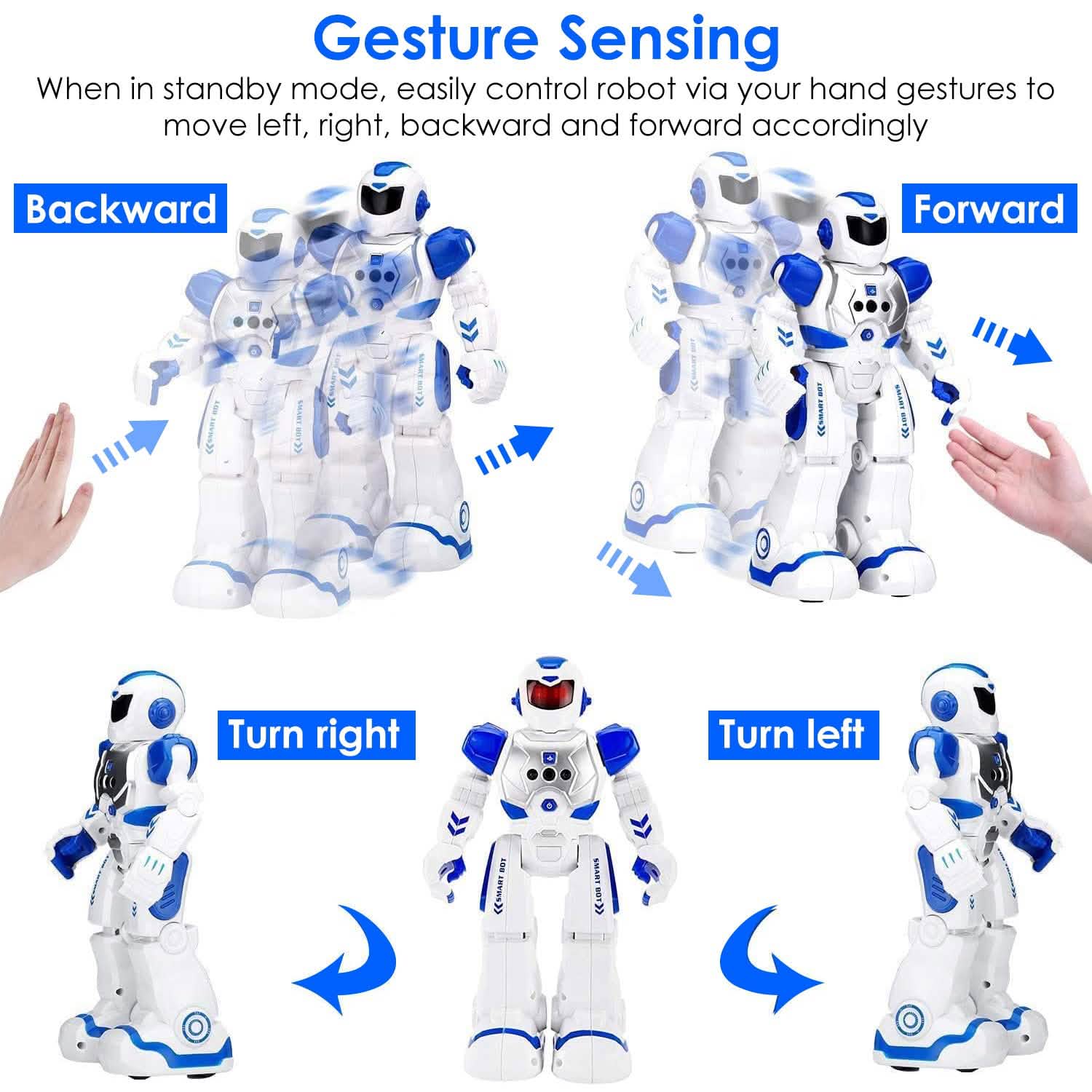 Gesture Sensing Intelligent Remote Control Robot Toys & Games - Tophatter Daily Deals
