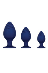 Evolved - Get Your Groove On Butt Plug Set - Navy Sex Toy - Tophatter Daily Deals