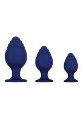 Evolved - Get Your Groove On Butt Plug Set - Navy Sex Toy - Tophatter Daily Deals