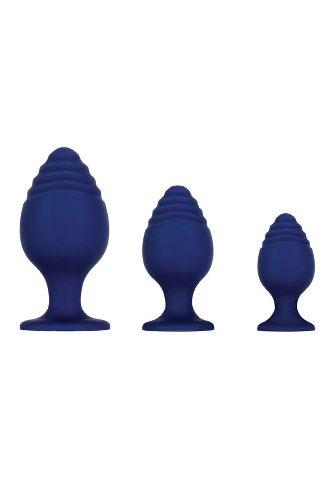 Evolved - Get Your Groove On Butt Plug Set - Navy Sex Toy - Tophatter Daily Deals