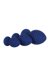 Evolved - Get Your Groove On Butt Plug Set - Navy Sex Toy - Tophatter Daily Deals
