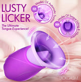 Licking Violet – Suction and Licking Vibrator with 10 Modes > Sex Toys For Ladies > Air Pulsation - Tophatter Daily Deals