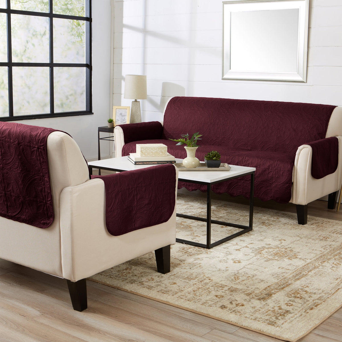 Medallion Solid Furniture Protector - Elenor Collection Furniture & Decor - Tophatter Daily Deals