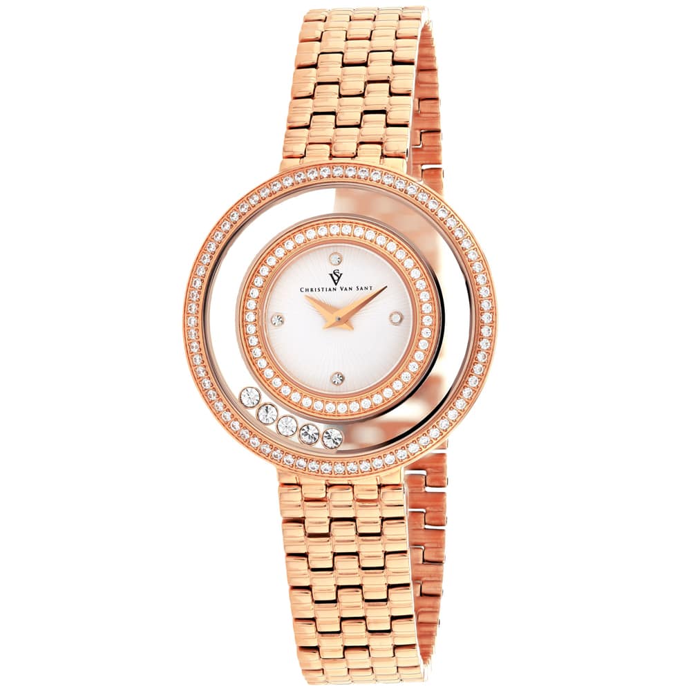 Christian Van Sant Women's Gracieuse // CV4832 White Watches - Tophatter Daily Deals