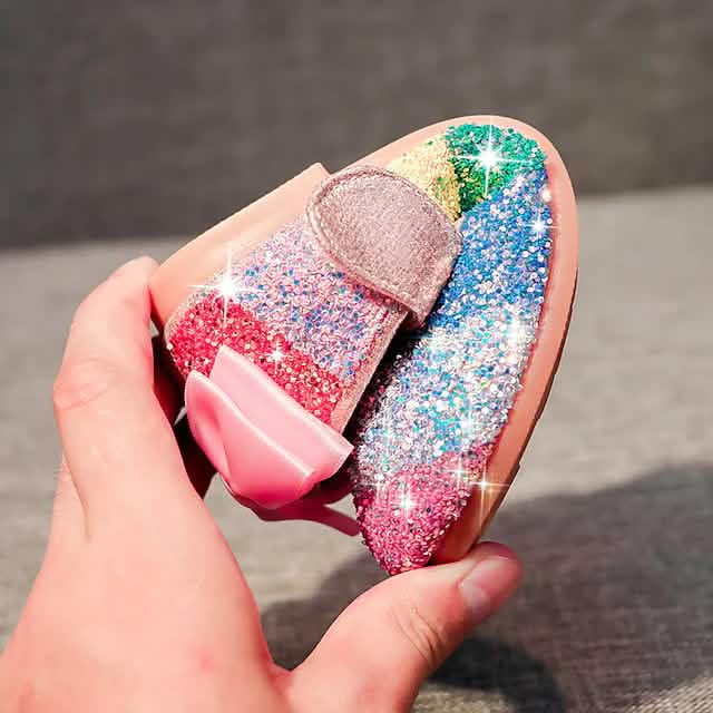 Girls' Glitters PU Sequined Jeweled Flat Shoes Kids' & Baby Clothing - Tophatter Daily Deals