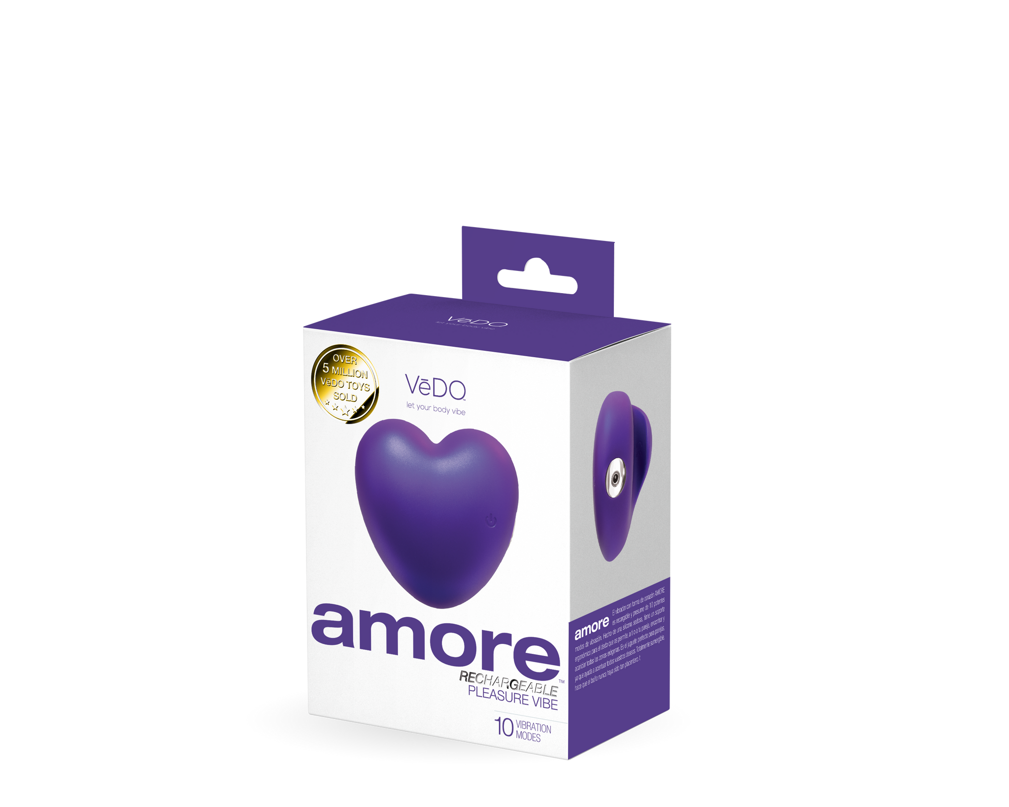 Amore Purple Vibrator with 10 Vibration Modes > Vibrators > Unconventional - Tophatter Daily Deals