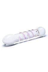 Gläs - Spiral Staircase - 7.25" Full Tip Dildo - Clear/Pink Sex Toy - Tophatter Daily Deals