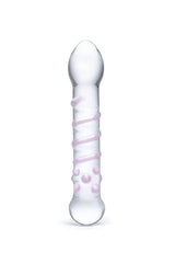 Gläs - Spiral Staircase - 7.25" Full Tip Dildo - Clear/Pink Sex Toy - Tophatter Daily Deals