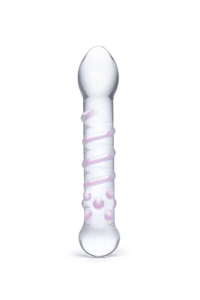 Gläs - Spiral Staircase - 7.25" Full Tip Dildo - Clear/Pink Sex Toy - Tophatter Daily Deals
