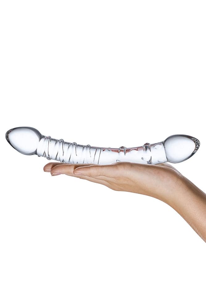 Gläs - Double Trouble - 10" Doubled Ended Glass Dildo - Clear Sex Toy - Tophatter Daily Deals
